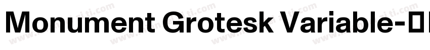 Monument Grotesk Variable字体转换